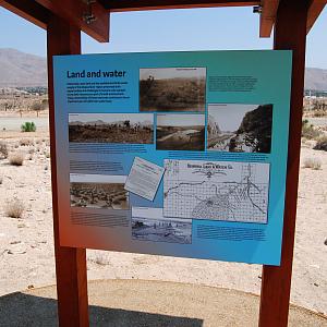An educational kiosk along the High Desert Interpretive Center's walking trail - Courtesy of the Mojave Water Agency