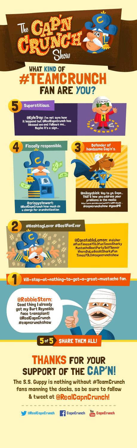 The Cap'n Crunch Show - #TeamCrunch - What kind of #teamcrunch fan are you?