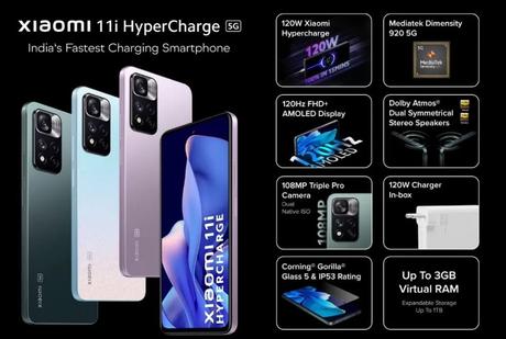 Xiaomi 11i HyperCharge Full Specifications and Price