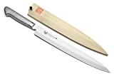 Yoshihiro Hayate Inox Aus-8 Yanagi Sushi Sashimi Japanese Chef Knife Integrated Stainless Handle (9.5'' (240mm))