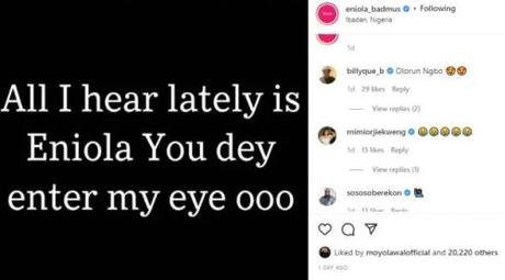 Eniola Badmus Addresses Men Crushing On Her