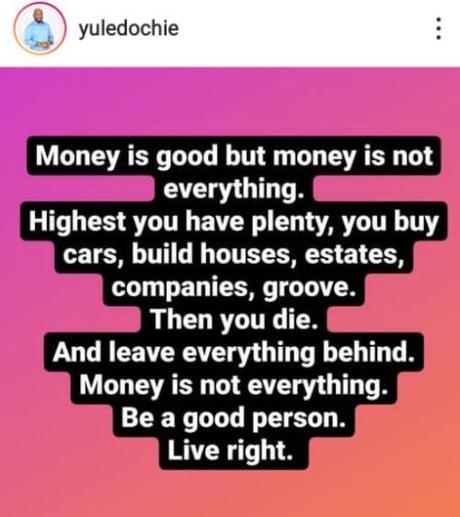 Money Is Not Everything, Be A Good Person