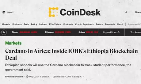 Why is Africa so crucial to Cardano's expansion strategy in 2022?