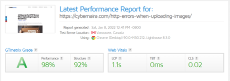 Case Study: How to Get GTmetrics Performance Score Grade A and 0ms TBT