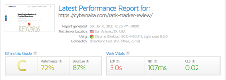 Case Study: How to Get GTmetrics Performance Score Grade A and 0ms TBT