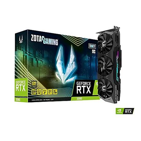 ZOTAC Gaming GeForce RTX™ 3080 Trinity OC LHR 10GB GDDR6X 320-bit 19 Gbps PCIE 4.0 Gaming Graphics Card, IceStorm 2.0 Advanced Cooling, Spectra 2.0 RGB Lighting, ZT-A30800J-10PLHR