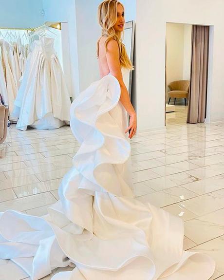best bridal salons in texas bride designs short dress ruffled