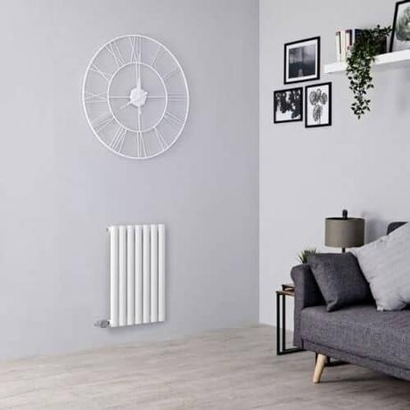 milano aruba electric radiator in a living room