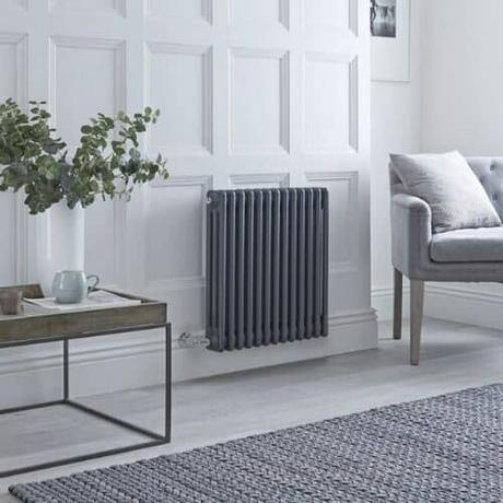anthracite milano windsor electric radiator in a living room