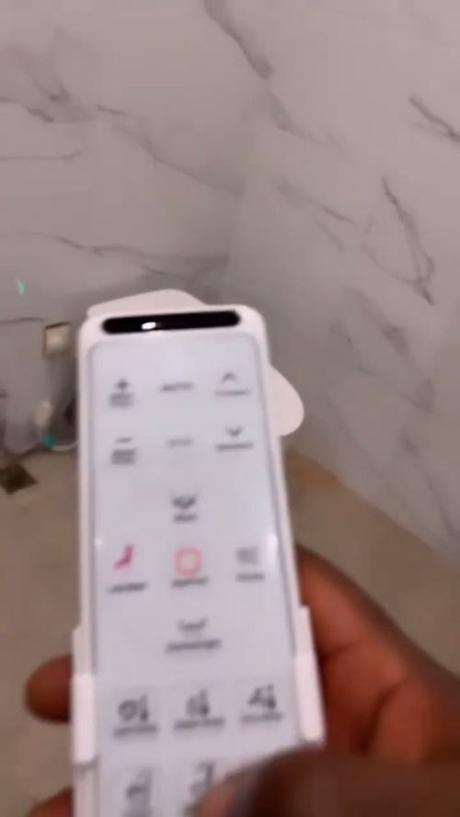 Cubana Chief Priest Shows Off His Super Automated Water Closet Operated With A Remote Control (Video)