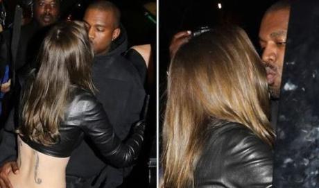 Kanye West And Julia Fox Kiss In Public (Photos)