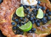 Dutch Baby with Blueberries Lime