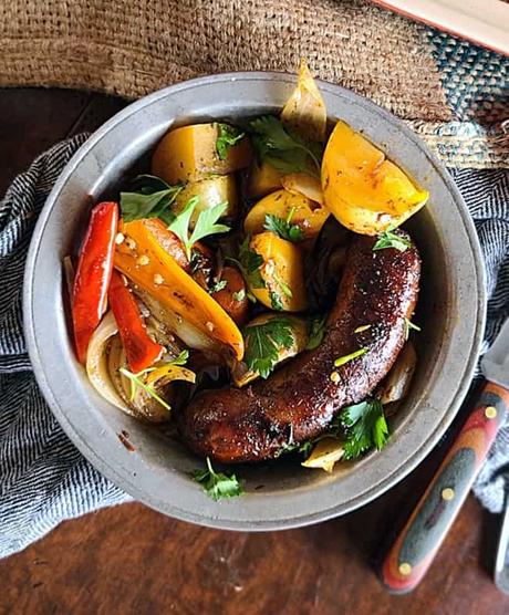 Easy Roasted Sausage and Vegetables