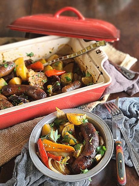 Easy Roasted Sausage and Vegetables