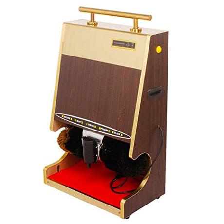 Hotel Commercial Automatic Shoe-Shining Machine Fully Automatic Shoe Polisher with Dusting and Polishing Double Combination Brush for Easy Cleaning and Low Noise