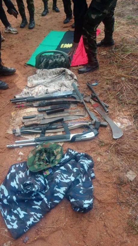 Soldiers Kill IPOB/ESN Fighters In Anambra, Recover Weapons (Photos)