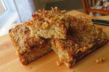 Crunchy Topped Banana Snack Cake