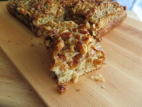 Crunchy Topped Banana Snack Cake