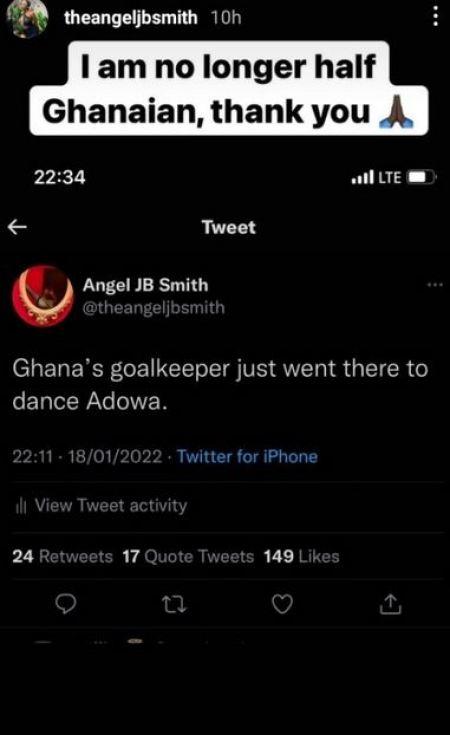 BBNaija Angel Shades Ghanaian Goalkeeper