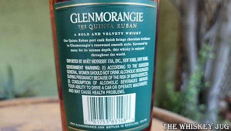 Glenmorangie Quinta Ruban 14 Years Label