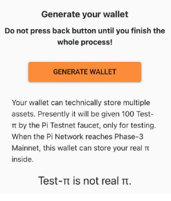 How to Generate Pi wallet