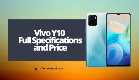 Vivo Y10 Full Specifications and Price