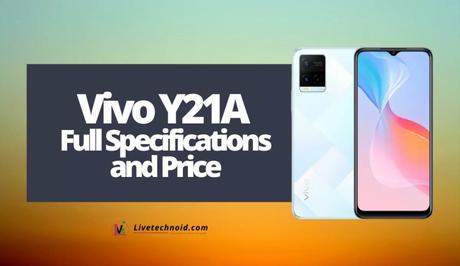 Vivo Y21A Full Specifications and Price