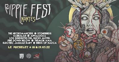 First edition of stoner and doom festival RIPPLEFEST FRANCE announced on March 18-19th in Nantes; tickets available now!