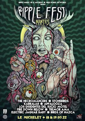 First edition of stoner and doom festival RIPPLEFEST FRANCE announced on March 18-19th in Nantes; tickets available now!