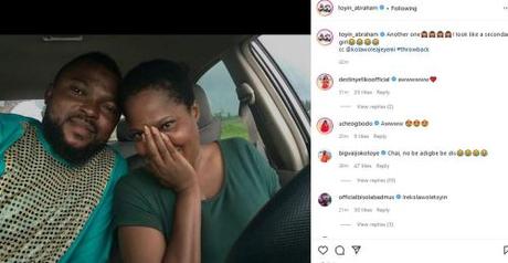 Toyin Abraham Shares Throwback Photos With Husband, Kolawole Ajeyemi