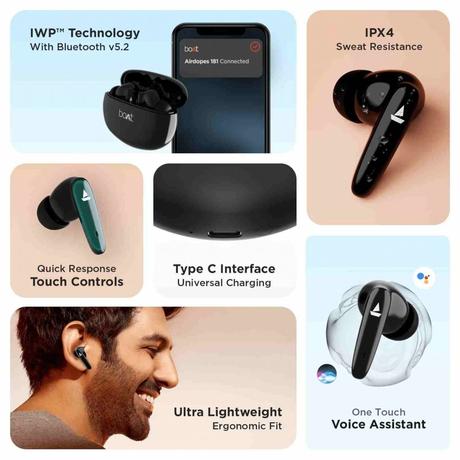 boAt Airdopes 181 TWS earbuds with 60ms latency, ENx Technology launched in India: Price, Specifications