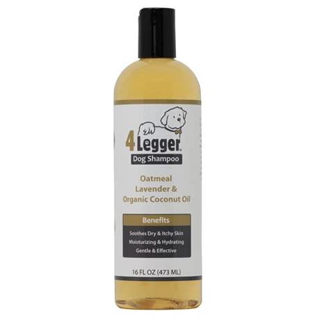 4Legger Organic Oatmeal Dog Shampoo with Aloe...