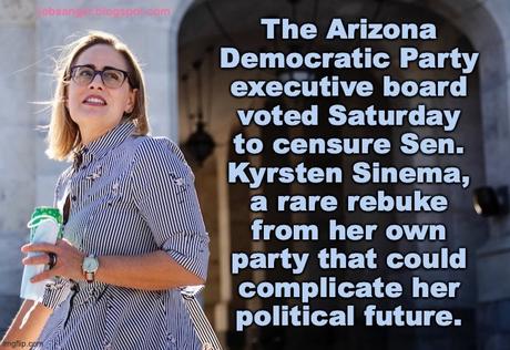 Sinema Is Censured By The Arizona Democratic Party