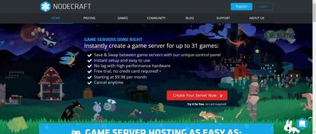 Nodecraft- best minecraft hosting services