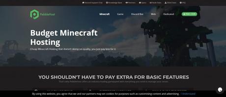 Pebble Host- budget minecraft hosting services