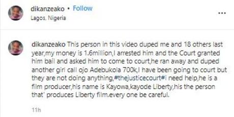 Nollywood Film Producer Dupes Victims N1.6m (Video)