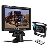 Camecho RC 9V - 35V Car Vehicle Rear View Wireless IR Night Vision Backup Camera Waterproof Kit + 7' LCD Monitor Parking Assistance System For Truck / Van / Caravan / Trailers / Camper