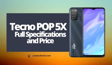 Tecno POP 5X Full Specifications and Price