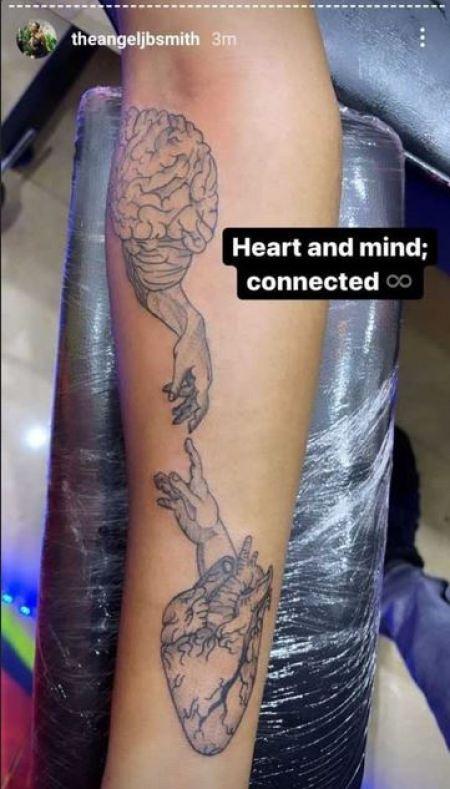 BBNaija’s Angel Smith Shows Off New Tattoo, Explains Meaning Behind The Ink