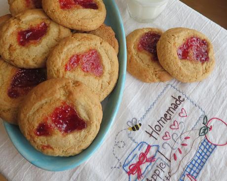 Jam Filled Drop Cookies