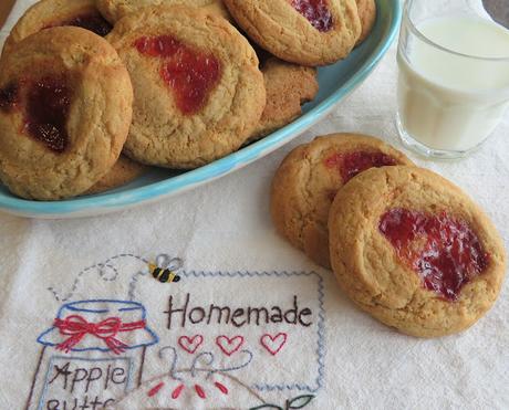 Jam Filled Drop Cookies