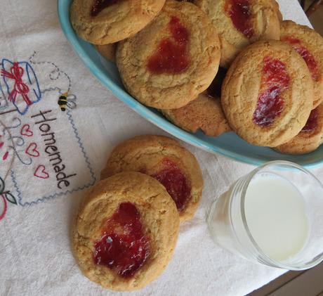 Jam Filled Drop Cookies