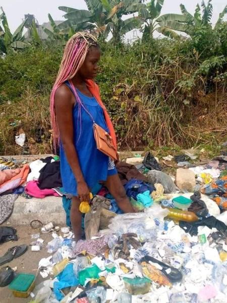 Unknown Men Allegedly Dump ‘Disoriented’ Female UNIUYO Student At Refuse Site (Photos)