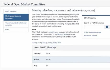 Federal Open Market Committee meetings Federal Open Market Committee meetings