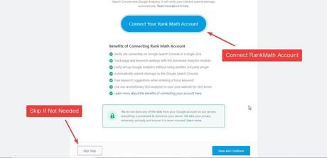 connect rankmath account to the plugin