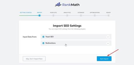 import yoast settings to rankmath