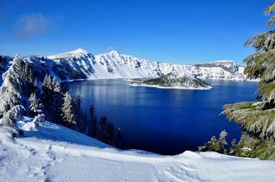 SNOWSHOEING TO CRATER LAKE, OREGON,  Guest Post by Caroline Hatton at The Intrepid Tourist