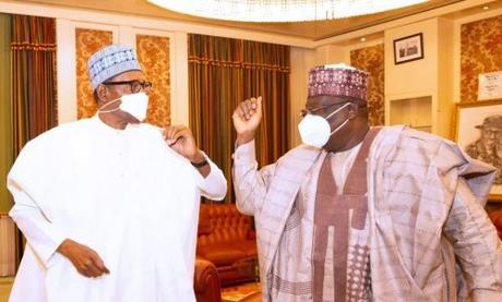 President Buhari Receives Lawan At Aso Rock (Photos)
