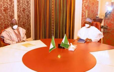 President Buhari Receives Lawan At Aso Rock (Photos)
