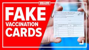 Fake vaccination cards